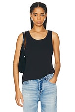 WAO The Relaxed Tank 3 Pack in black, view 2, click to view large image.