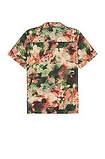 WAO The Camp Shirt in Olive Brown Abstract, view 2, click to view large image.