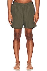 WAO The Swim Short in Olive, view 3, click to view large image.
