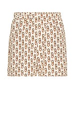 WAO The Swim Short in Cream Multi Chain, view 1, click to view large image.