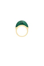 Wyld Box Luna Malechite Ring in 18k Yellow Gold & Malachite, view 1, click to view large image.