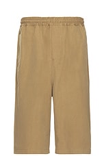 Willy Chavarria Kendrick Short in Khaki, view 1, click to view large image.