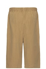 Willy Chavarria Kendrick Short in Khaki, view 2, click to view large image.