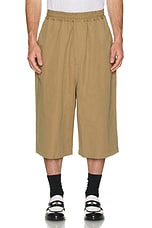 Willy Chavarria Kendrick Short in Khaki, view 3, click to view large image.