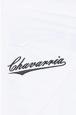 Willy Chavarria Bad Boy Track Jacket in White, view 3, click to view large image.