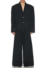 Willy Chavarria Mudflaps Trousers in Black, view 7, click to view large image.