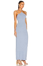 Weekend Stories Maire Knit Slip Dress in Pale Blue, view 2, click to view large image.