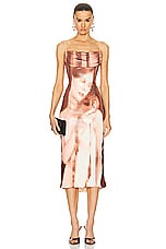 Wiederhoeft Lady Of The Drapes Spaghetti Strap Dress in Blush, view 1, click to view large image.