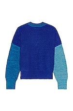 Waste Yarn Project Laerke Sweater in Blue, view 2, click to view large image.