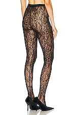 WARDROBE.NYC Lace Tights in Black, view 3, click to view large image.