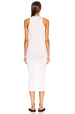 WARDROBE.NYC Tank Dress in White, view 3, click to view large image.