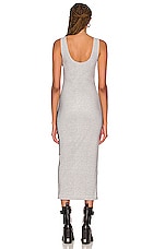 WARDROBE.NYC for FWRD Sport Midi Dress in Grey Marl & Black, view 4, click to view large image.