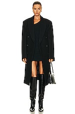 WARDROBE.NYC x Hailey Bieber HB Mini Dress in Black, view 5, click to view large image.