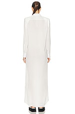 WARDROBE.NYC Scarf Dress in White, view 4, click to view large image.
