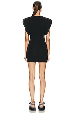 WARDROBE.NYC Sheath Mini Dress in Black, view 3, click to view large image.
