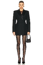 WARDROBE.NYC Sculpted Blazer Dress in Black, view 1, click to view large image.