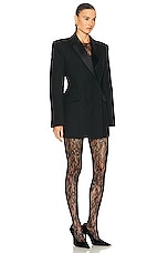 WARDROBE.NYC Sculpted Blazer Dress in Black, view 2, click to view large image.