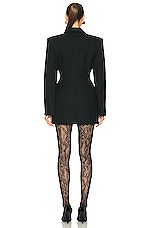 WARDROBE.NYC Sculpted Blazer Dress in Black, view 3, click to view large image.