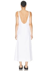 WARDROBE.NYC Backless Maxi Dress in White, view 3, click to view large image.