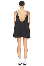 WARDROBE.NYC Backless Mini Dress in Black, view 3, click to view large image.