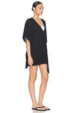 WARDROBE.NYC Mini Kaftan in Black, view 2, click to view large image.