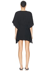 WARDROBE.NYC Mini Kaftan in Black, view 3, click to view large image.