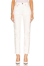 WARDROBE.NYC Denim Jean in White, view 1, click to view large image.