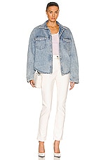 WARDROBE.NYC Denim Jean in White, view 4, click to view large image.