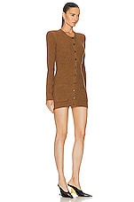 WARDROBE.NYC Knit Cardigan in Brown, view 2, click to view large image.