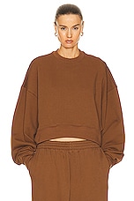 WARDROBE.NYC HB Track Top in Brown, view 1, click to view large image.