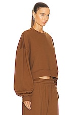 WARDROBE.NYC HB Track Top in Brown, view 2, click to view large image.
