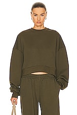 WARDROBE.NYC HB Track Top in Dark Military, view 1, click to view large image.