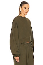 WARDROBE.NYC HB Track Top in Dark Military, view 2, click to view large image.
