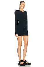 WARDROBE.NYC Cardigan With Shoulder Pads in Black, view 2, click to view large image.