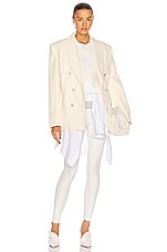 WARDROBE.NYC Track Top in White, view 4, click to view large image.