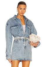 WARDROBE.NYC Denim Jacket in Blue, view 1, click to view large image.