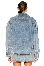 WARDROBE.NYC Denim Jacket in Blue, view 4, click to view large image.