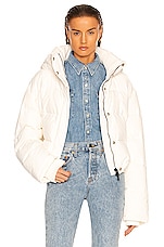 WARDROBE.NYC Puffer Jacket in Off-White, view 1, click to view large image.