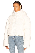 WARDROBE.NYC Puffer Jacket in Off-White, view 2, click to view large image.
