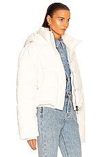 WARDROBE.NYC Puffer Jacket in Off-White, view 3, click to view large image.