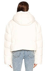 WARDROBE.NYC Puffer Jacket in Off-White, view 4, click to view large image.