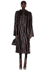 WARDROBE.NYC Raincoat in Black, view 2, click to view large image.