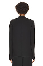 WARDROBE.NYC x Hailey Bieber HB Blazer in Black, view 4, click to view large image.