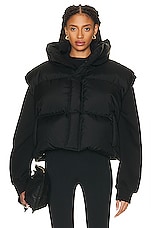 WARDROBE.NYC Puffer Vest in Black, view 1, click to view large image.