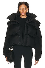 WARDROBE.NYC Puffer Vest in Black, view 2, click to view large image.