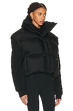 WARDROBE.NYC Puffer Vest in Black, view 3, click to view large image.