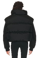 WARDROBE.NYC Puffer Vest in Black, view 4, click to view large image.