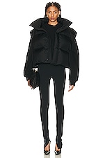 WARDROBE.NYC Puffer Vest in Black, view 5, click to view large image.