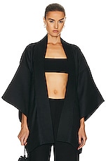 WARDROBE.NYC Kimono in Black, view 2, click to view large image.