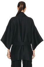 WARDROBE.NYC Kimono in Black, view 4, click to view large image.
